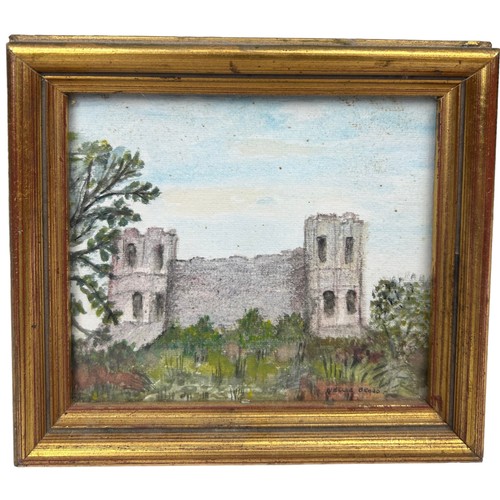 188 - A SMALL WATERCOLOUR ON PAPER OF LEWES CASTLE, signed 'Nellie Broad'. 

Framed and glazed

13cm x 12c... 