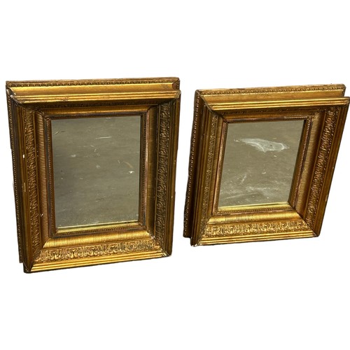 232 - TWO HEAVY ITALIAN GILTWOOD CUSHION MIRRORS, 

One slightly larger

Largest 62cm x 50cm

**Please not... 