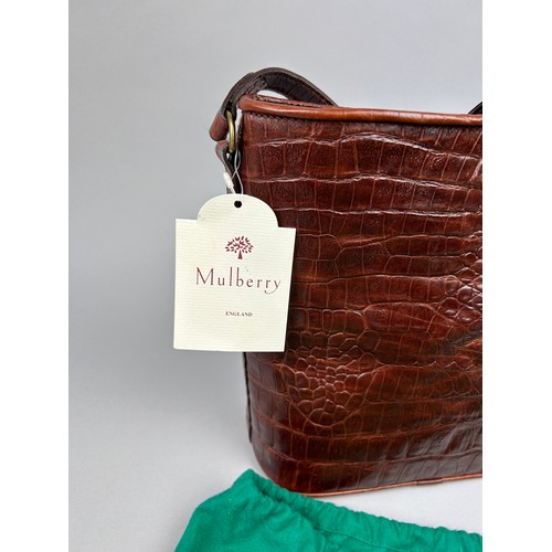 289 - A MULBERRY CASPIAN BROWN LEATHER HANDBAG IN 'WALNUT' COLOUR