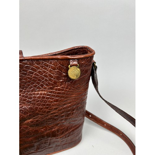 289 - A MULBERRY CASPIAN BROWN LEATHER HANDBAG IN 'WALNUT' COLOUR