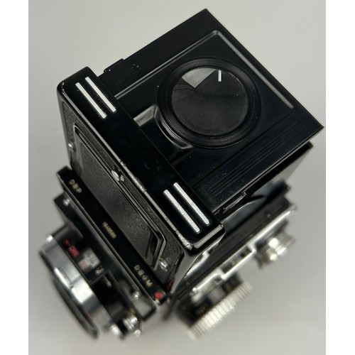 254 - ROLLEIFLEX 2.8 E Camera in original case with neck strap and lens hood (full working order) along wi... 