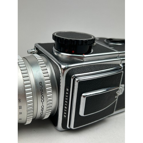 255 - A 1981 HASSELBLAD 500 C/M Camera with SONNAR 150 mm Lens and A.12 back.

Full working order and in v... 