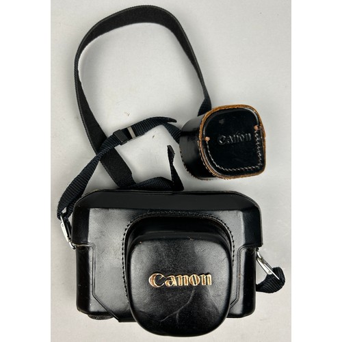 262 - A CANON MODEL 7 RANGEFINDER CAMERA WITH CANON 50MM F 1.8 LENS, in original black leather makers case... 