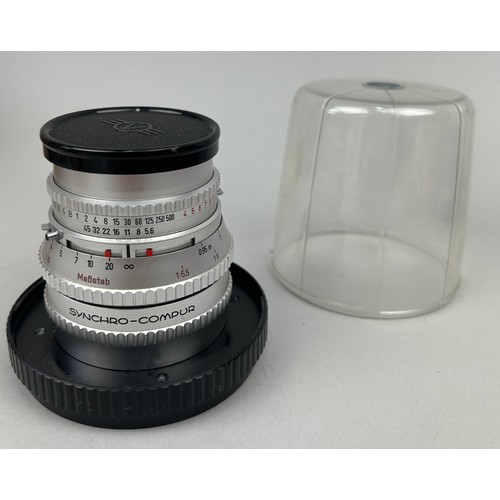 258 - A HASSELBLAD S-PLANAR 120MM LENS IN CHROME WITH FRONT CAP IN BUBBLE KEEPER

In very good condition.