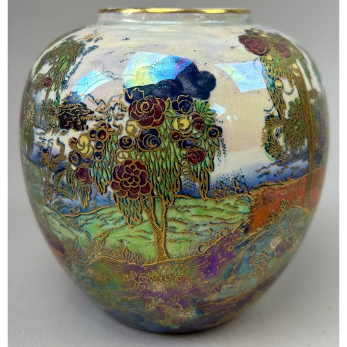 99 - A WILTON WARE VASE IN THE 'FAIRYLAND DESIGN' LUSTRE WARE, 1920's-1930's

13cm x 13cm