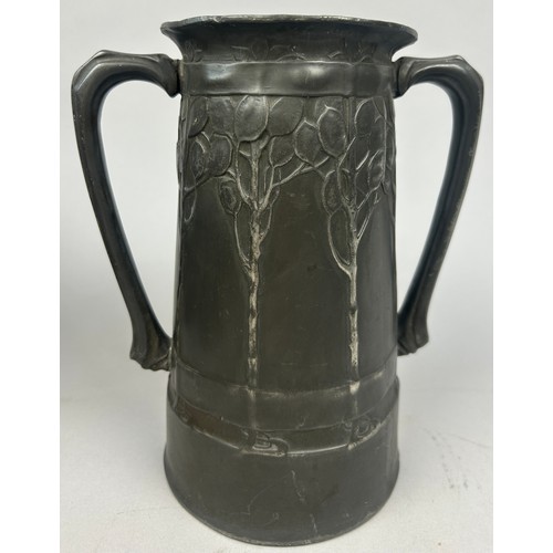 138 - DAVID VEASEY FOR LIBERTY AND CO 'FOR OLD TIMES SAKE' TWIN HANDLED LOVING CUP, impressed tudric 010

... 