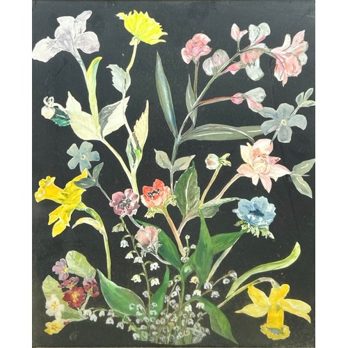 195 - A WATERCOLOUR ON PAPER OF FLOWERS, framed and glazed

49cm x 38cm

**Please note this lot will be av... 