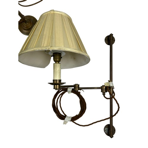 160 - A COLLECTION OF BRASS LIGHTING, to include table lamps, chandelier arm, wall sconce, ceiling lights ... 