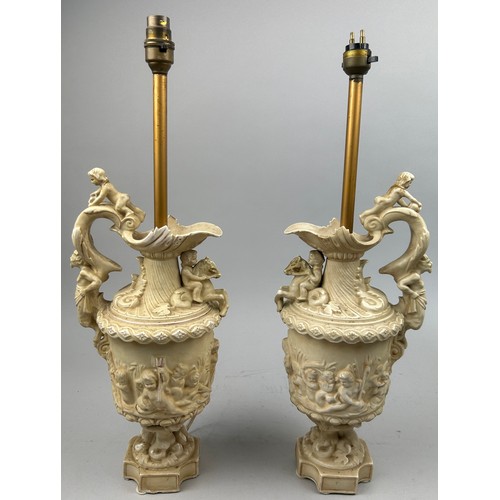 162 - A PAIR OF CLASSICAL DESIGN TABLE LAMPS (2)