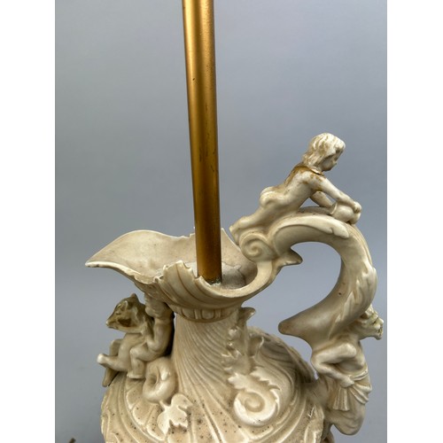 162 - A PAIR OF CLASSICAL DESIGN TABLE LAMPS (2)