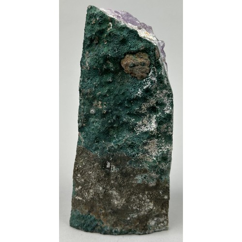 9 - A MEXICAN AMETHYST OBELISK,
 
High grade, freestanding Amethyst cluster from Mexico.

20cm in height