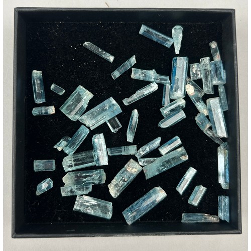 35 - A LARGE COLLECTION OF AQUAMARINE,

From the Than-Hoa province in Vietnam

Total weight: 25gms