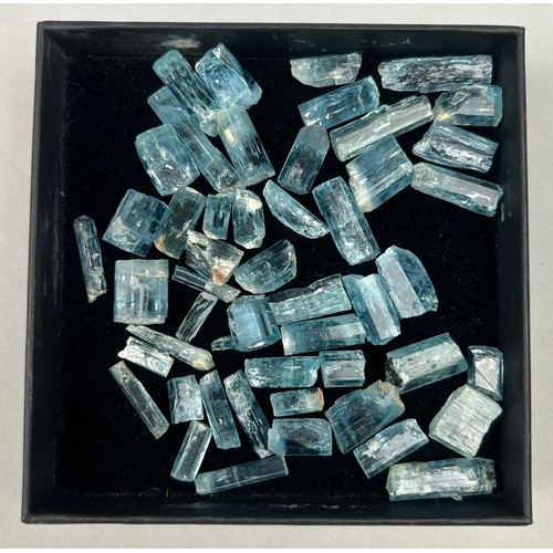 36 - A LARGE COLLECTION OF AQUAMARINE,

From the Than-Hoa province in Vietnam

Total weight: 50gms