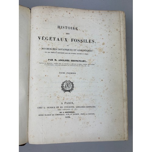 28A - ADOLPHE BRONGNIART (1828-1837): HISTOIRE DES VEGETAUX FOSSILES, 

Two volumes in one book. Complete ... 