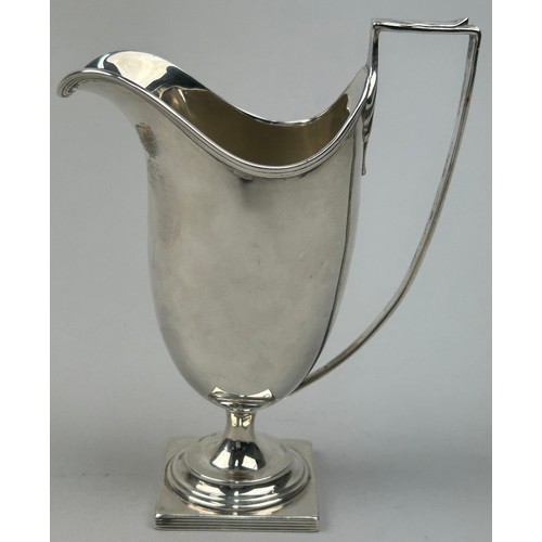 61 - A VICTORIAN SILVER CUP BY JAMES DEAKIN AND SONS, with large handle mounted on a base.

Total weight:... 