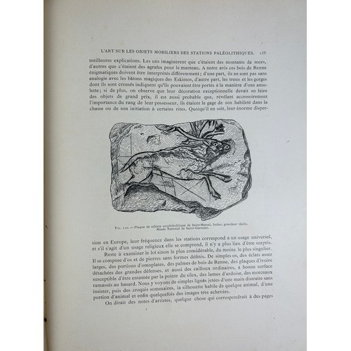 249 - A COLLECTION OF ART BOOKS, including a rare book on cave paintings 'La Caverne D'Altamira' by Emile ... 