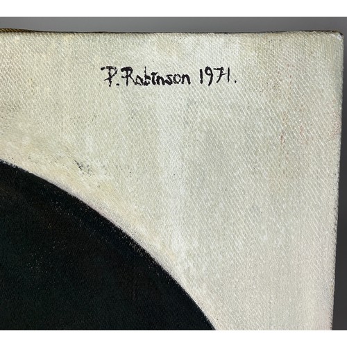 163 - AN OIL ON CANVAS PAINTING OF A LADY, signed P.Robinson 1971

80cm x 56cm