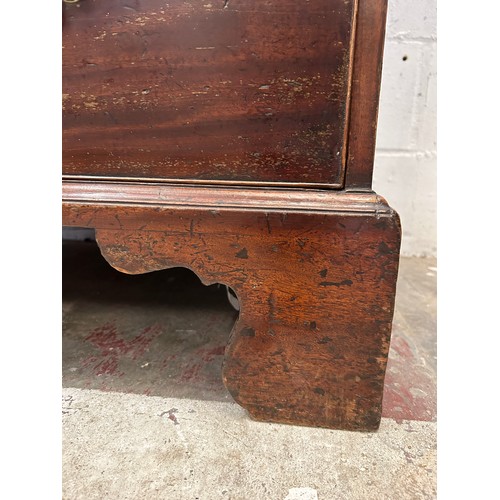 192 - A LARGE GEORGE III CHEST-ON-CHEST, 

185cm x 110cm x 57cm

**Please note this lot will be available ... 