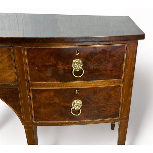 191 - A REPRODUCTION MAHOGANY SIDEBOARD IN THE GEORGIAN STYLE,

150cm x 90cm x 60cm

**Please note this lo... 