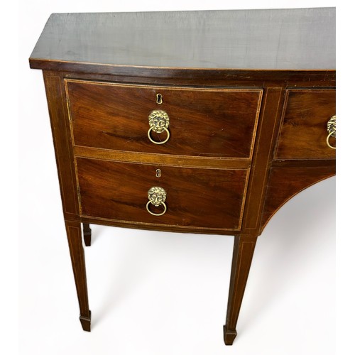 191 - A REPRODUCTION MAHOGANY SIDEBOARD IN THE GEORGIAN STYLE,

150cm x 90cm x 60cm

**Please note this lo... 