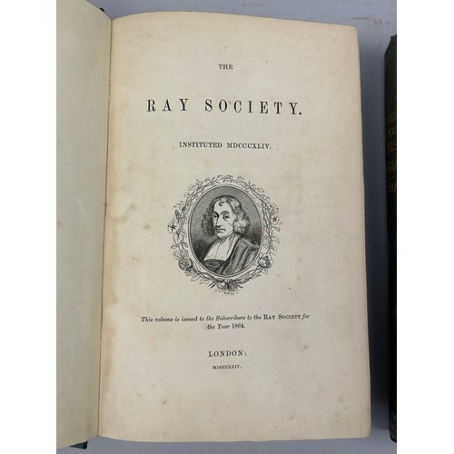 15 - JAMES SCOTT BOWERBANK (1797-1877) 'A MONOGRAPH OF THE BRITISH SPONGIADAE', 

Four volumes, cloth bou... 