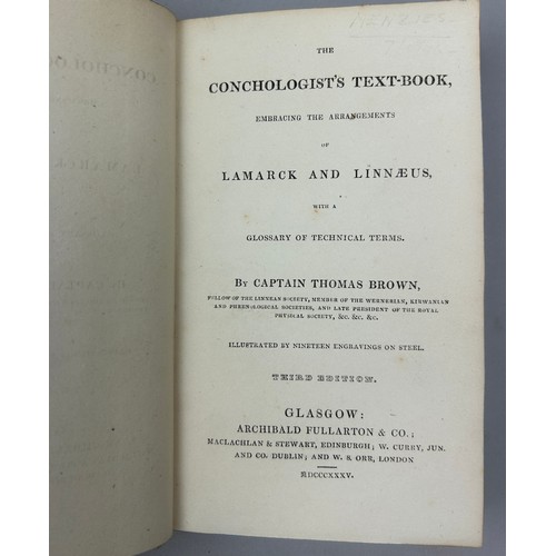 6 - A COLLECTION OF BOOKS ON FOSSILS AND SHELLS (4) 

William Turton (1762-1835) Conchological Directory... 