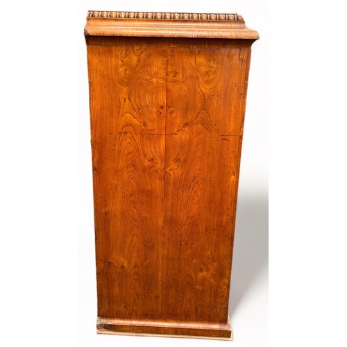 186 - AN EARLY 19TH CENTURY BIEDERMEIER BUREAU POSSIBLY SWEDISH, 

The first drawer opening to reveal a hi... 