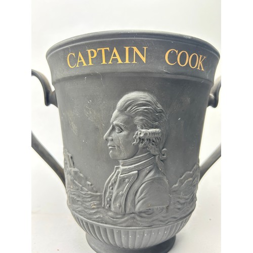 230 - A LARGE ROYAL DOULTON LIMITED EDITION COMMEMORATIVE LOVING CUP, 

Numbered model 219/500. 

Repair t... 