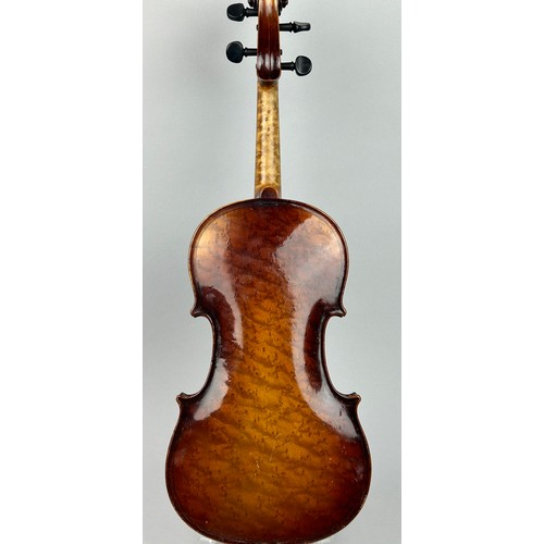 53 - A VIOLIN AFTER MAGGINI BY HAWKES AND SON CIRCA 1920,
 
Labelled: Hawkes and Son, Maggini Violin, Haw... 