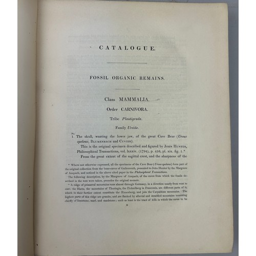 18 - A DESCRIPTIVE AND ILLUSTRATED CATALOGUE OF THE ORGANIC FOSSIL REMAINS OF MAMMALIA AND AVES CONTAINED... 