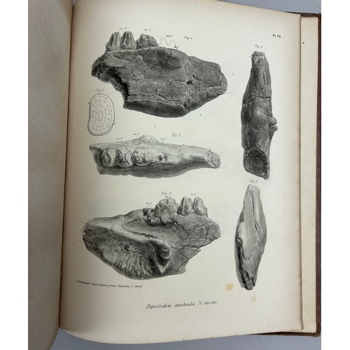 18 - A DESCRIPTIVE AND ILLUSTRATED CATALOGUE OF THE ORGANIC FOSSIL REMAINS OF MAMMALIA AND AVES CONTAINED... 