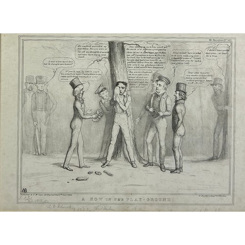 98A - AFTER JOHN DOYLE (1797-1868) TWO POLITICAL SKETCH PRINTS PUBLISHED BY THOMAS MCLEAN

‘A row in the p... 