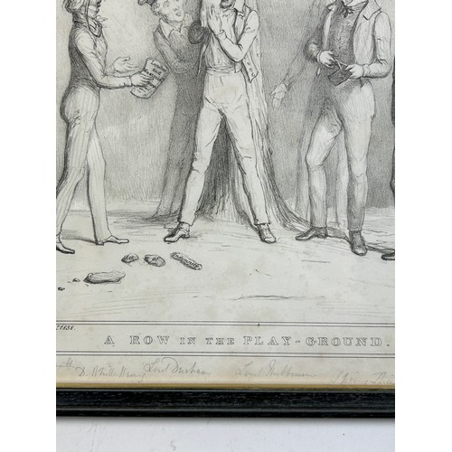 98A - AFTER JOHN DOYLE (1797-1868) TWO POLITICAL SKETCH PRINTS PUBLISHED BY THOMAS MCLEAN

‘A row in the p... 