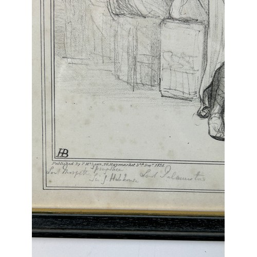 98A - AFTER JOHN DOYLE (1797-1868) TWO POLITICAL SKETCH PRINTS PUBLISHED BY THOMAS MCLEAN

‘A row in the p... 