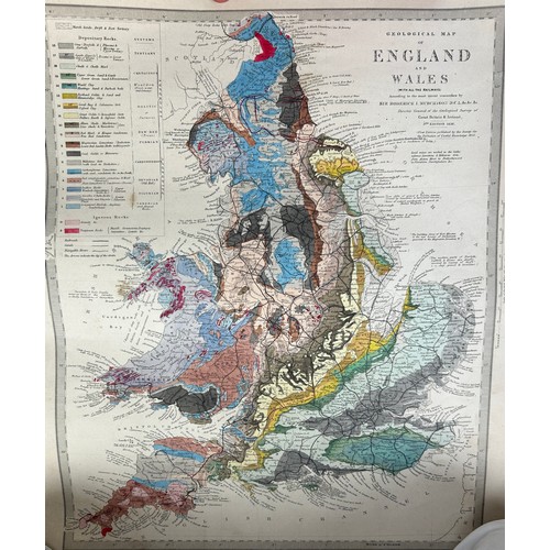 48 - SIR RODERICK MURCHISON (1792-1871) GEOLOGICAL MAPS OF ENGLAND AND WALES WITH ALL THE RAILWAYS (2)

4... 