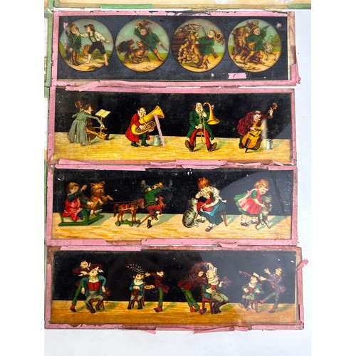 247 - A COLLECTION OF GLASS STEREOSCOPES WITH PAINTED SCENES

**Please note this lot will be available for... 