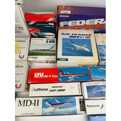 248 - A COLLECTION OF BOXED MODEL PLANES, to include Dragon Air, Air France and more (Qty)

**Please note ... 