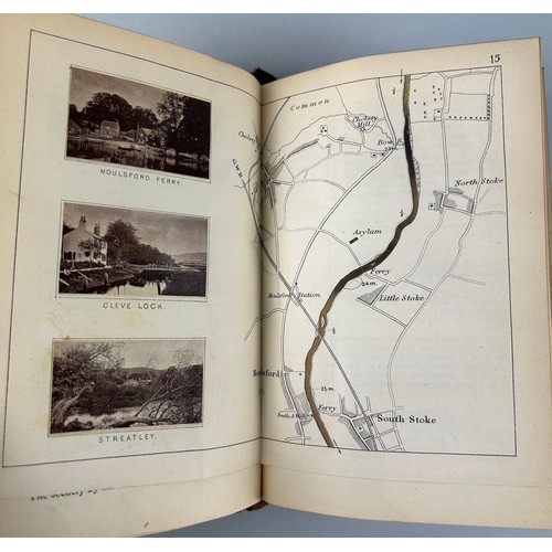 483 - HENRY WILLIAM TAUNT (1842-1922) TWO BOOKS 'TAUNTS ILLUSTRATED MAP OF THE THAMES' AND 'GORING STREATL... 