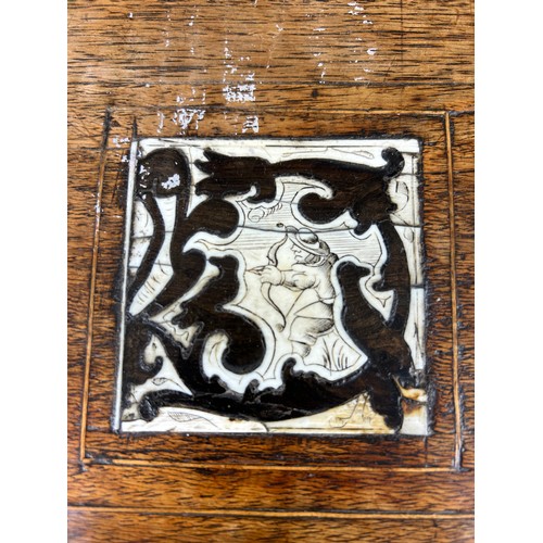 369 - AN 18TH CENTURY SPANISH WALNUT OCCASIONAL TABLE,

Ivory and ebony inlay in twelve squares on four sp... 