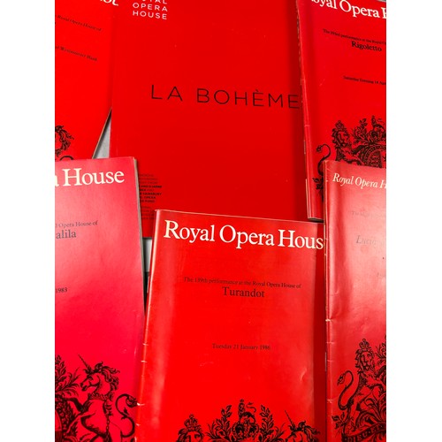 495 - A COLLECTION OF ROYAL OPERA HOUSE PAMPHLETS FROM VARIOUS PERFORMANCES IN 1980s and later (Qty)