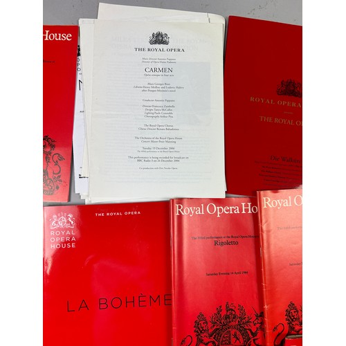 495 - A COLLECTION OF ROYAL OPERA HOUSE PAMPHLETS FROM VARIOUS PERFORMANCES IN 1980s and later (Qty)