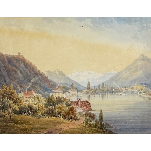 299 - A WATERCOLOUR ON PAPER OF INTERLAKEN SWITZERLAND CIRCA 1840.

Mounted in a frame and glazed

24cm x ... 