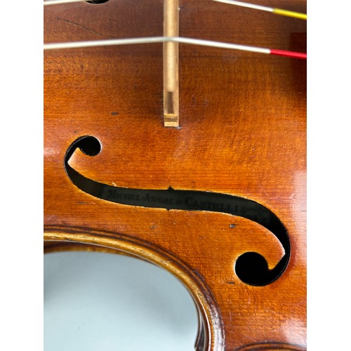 10 - A FINE AND INTERESTING VIOLA ATTRIBUTED TO MICHEL-ANGELO CASTELLI 1909, 

Labelled: Michel-Angelo Ca... 