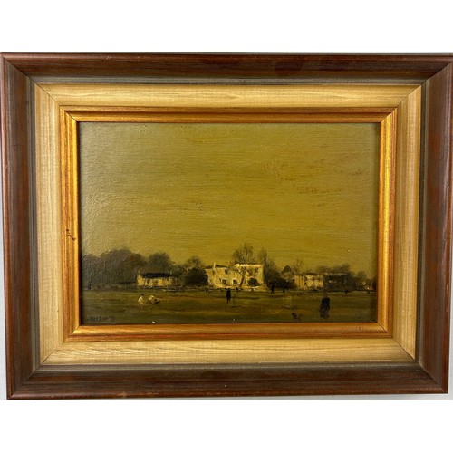 281 - WIMBLEDON INTEREST: EDWARD DAWSON (1941-91) OIL PAINTING ON CANVAS OF WIMBLEDON COMMON,

From the Fu... 