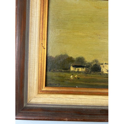 281 - WIMBLEDON INTEREST: EDWARD DAWSON (1941-91) OIL PAINTING ON CANVAS OF WIMBLEDON COMMON,

From the Fu... 