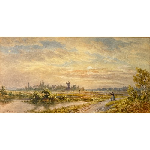 297 - WIMBLEDON INTEREST: CHARLES PYNE (1841-1920) A PAIR OF WATERCOLOURS OF WIMBLEDON COMMON (2)

Largest... 