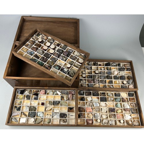 191A - A GREGORY BOTTLEY CASED COLLECTION OF MINERAL SPECIMENS,

Four wooden trays contained in a wooden bo...