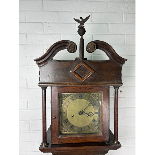 473 - A LARGE 19TH CENTURY GRANDFATHER CLOCK