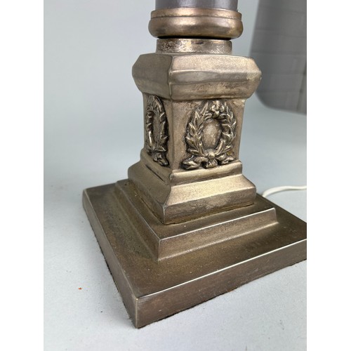 510 - A PAIR OF CORINTHIAN COLUMN LAMPS (2)