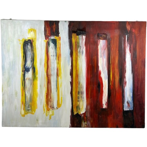 375 - AFTER MARK ROTHKO (1903-1970) A LARGE AND DECORATIVE OIL ON CANVAS ABSTRACT PAINTING

160cm x 120cm